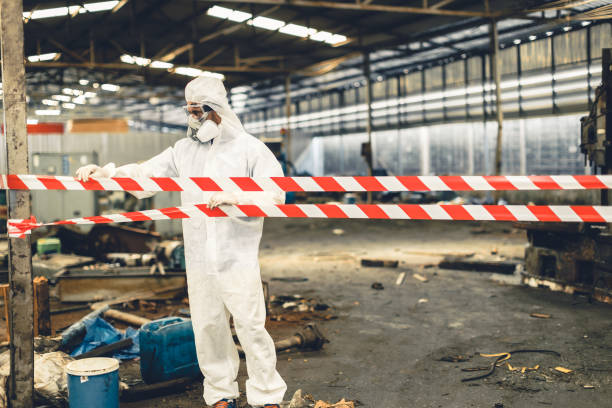 Professional Biohazard technician working in Norristown, PA